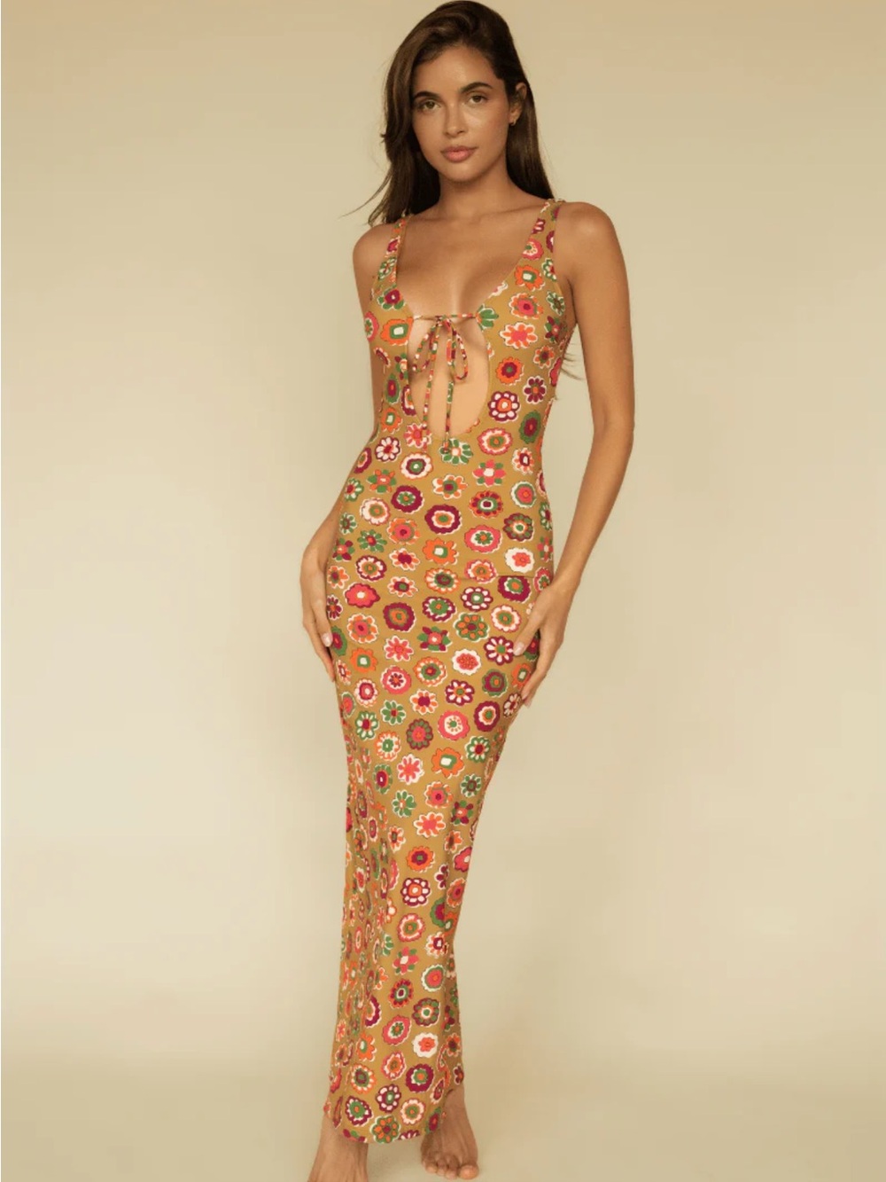 Montce Mazzy Floral Juliet Maxi Dress NWT |